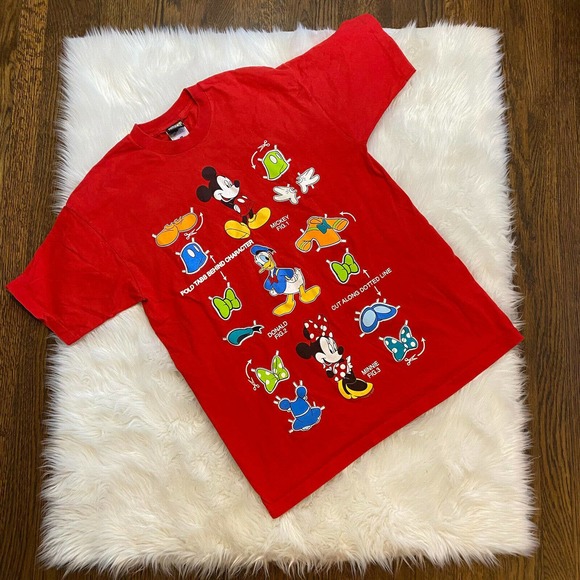 Mickey Unlimited Other - Mickey Unlimited Disney Unisex Figure M Graphic Red T-Shirt Tee Vintage Large